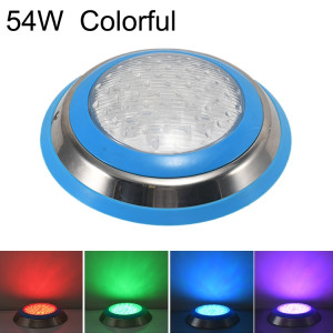 Lumière sous-marine de paysage de lumière de piscine murale en acier inoxydable 54W LED (lumière colorée) SH708A198-20