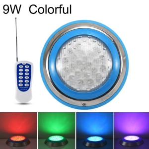 Lumière sous-marine de paysage de lumière de piscine murale en acier inoxydable 9W LED (lumière colorée + télécommande) SH802A1012-20