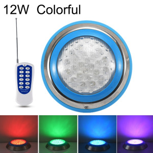 Lumière sous-marine de paysage de lumière de piscine murale en acier inoxydable 12W LED (lumière colorée + télécommande) SH803A897-20
