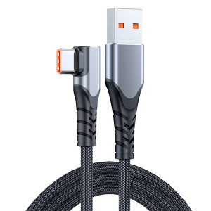 6A 66W USB TO USB-C / TYPE-C CANLE DE TÉLÉPHONE MOBILE MOBILE CABLE DE DONNÉES FAST DE DONNÉES, LONGUEUR: 0.5M (gris) SH501B968-20