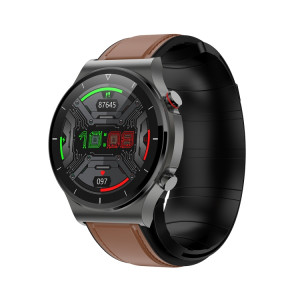 ST2 1,3 pouce En cuir Smart Watch Smart Watch, Support Moniteur de la température corporelle / Moniteur de l'oxygène sanguin (brun) SH501B1184-20