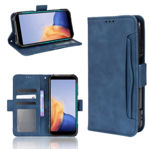 Pour Ulefone Armor x9 Peau Senteur Cas de téléphone Coffre Cuir (Bleu) SH009D1023-20