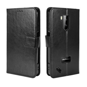 Pour Ulefone Armor x9 Case de téléphone en cuir de texture Crazy Crazy Texture (Noir) SH209A240-20
