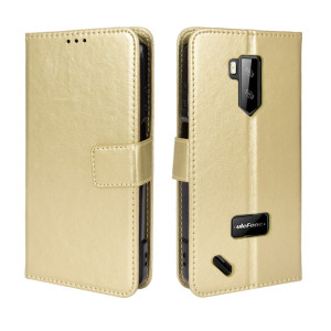 Pour Ulefone Armor x9 Case de téléphone en cuir de texture Crazy Horse Crazy (Or) SH209C540-20