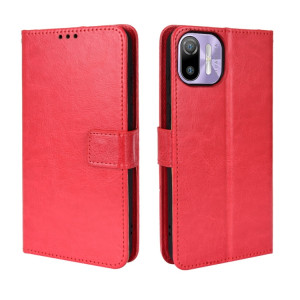 Pour Ulefone NOTE 6 / NOTE 6P Rétro Crazy Horse Texture Texture Texture Coque Texture (Rouge) SH210B1973-20