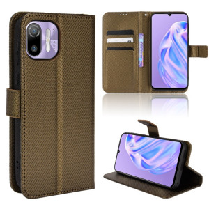 For Ulefone Note 6/ Note 6P Diamond Texture Leather Phone Case(Copper) SH703D1757-20
