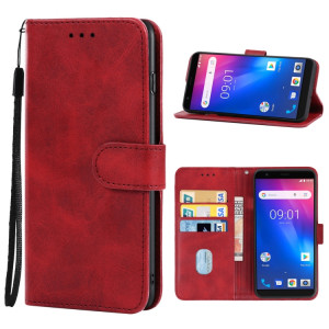 Coque de téléphone en cuir pour Ulefone S1 (rouge) SH022C748-20