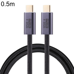 Câble de données tressé masculin USB-C / C / C / C / C / C / C / C / C / C / C / C / C / C / Câble de câble: 0.5m (Noir) SH501A521-20