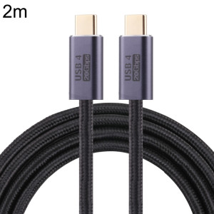 Câble de données tressé masculin USB-C / C / C / C / C / C / C / C / C / C / C / C / C / C / Câble de câble: 2m (noir) SH504A1948-20