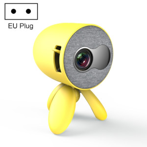 YG220 Même écran Version Enfants Projecteur Enfants Mini LED PORTABLE HOMME PROJECTEUR DE HEILLEUR MAISON, TYPE DE BLANCHE: UE Bouchon (jaune) SH901C331-20