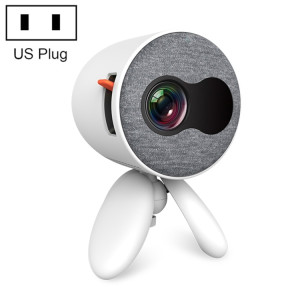YG220 Même écran Version Enfants Projecteur Enfants Mini Projecteur de haut-parleur Home Portable à LED, Type de fiche: US Plug (Blanc) SH902B167-20