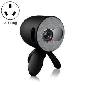 YG220 Même écran Version Enfants Projecteur Enfants Mini LED PORTABLE HOMME PROJECTEUR DE PAR-PRIVURE, TYPE DE BLANCHE: AU Fiche (Noir) SH904A1344-20