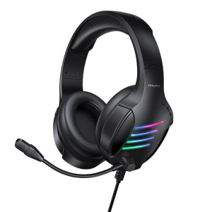 awei GM-5 USB + 3.5mm Ambient Light Gaming Casque Filaire avec Microphone (Noir) SA801A505-20