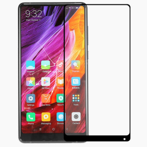 Lentille en verre extérieur à l'écran avant avec adhésif OCA optiquement clair pour Xiaomi MI Mix 2 (Noir) SH001A488-20