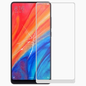 Lentille en verre extérieur à écran avant avec adhésif optiquement clair OCA pour Xiaomi mi mix 2s (blanc) SH002B1974-20