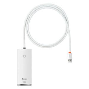 Hauteur USB-A à USB 3.0x4 Hub série USB-A, Longueur du câble: 1m (blanc) SB302B1421-20