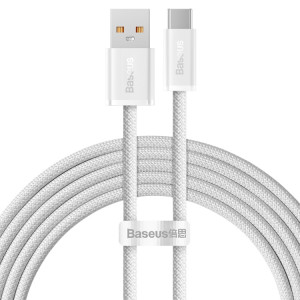 BASEUS 100W USB à type-C / USB-C Série dynamique Câble de chargement rapide de la série, Longueur: 2m (blanc) SB102A1209-20