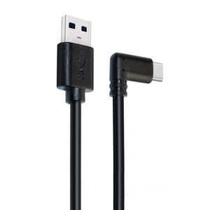 Homme USB à USB 3.2 Gen1 Type-C Câble de liaison VR Coude pour Oculus Quête 1/2, Durée du câble: 3M (noir) SH401A1954-20