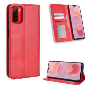 Pour Ulefone note 12P boucle magnétique rétro texture texture coffre de téléphone (rouge) SH015D1759-20