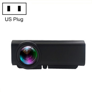 YG530 LED petit projecteur d'écran sans fil 1080P, bouchon d'alimentation: US FICK (Noir) SH301A436-20