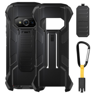Pour Ulefone Power Armor 15 Ulefone Back Clip Phone Case avec Mousqueton (Noir) SU103B1882-20