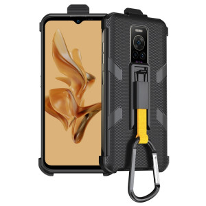 Pour Ulefone Armor 17 Pro Étui de téléphone à clip arrière Ulefone avec mousqueton (noir) SU104B751-20