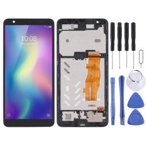 Écran LCD OEM pour ZTE Blade A5 2019 Assemblage complet du numériseur avec cadre (noir) SH201A558-20
