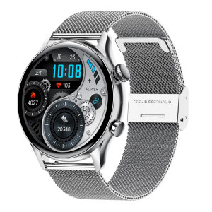 HK8PRO 1,36 pouce AMOLED SCREAT SCIE STRAP Smart Watch, support Fonction NFC / Surveillance de l'oxygène sanguin (argent) SH201B1664-20