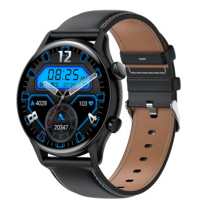 HK8PRO 1,36 pouces Scrap de cuir à écran AMOLED STRAP SMART, Soutenir la fonction NFC Fonction / Blood Oxygène (noir) SH501C1751-20