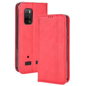 Pour Ulefone Armor X10 / X10 Pro Magnetic Buckle Retro Texture Texture Téléphone Case (rouge) SH208B1478-20