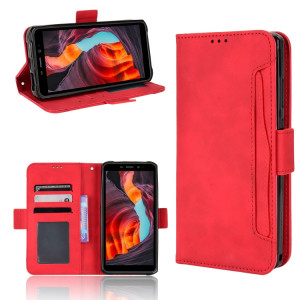 Pour Ulefone Armor X10 / X10 Pro Skin Feel Texture Texture Card Slots Téléphone Case de téléphone (rouge) SH008C1520-20