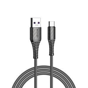 awei CL-69 5A Type-C / USB-C Câble de charge rapide intelligent, longueur: 1m (noir) SA401A554-20