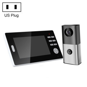 2,4G Sonnette de porte vidéo sans fil 720p Vision nocturne et conversation et moniteur SH0284197-20