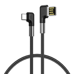 Câble de charge du coude double 3A USB vers USB-C / Type-C (1M) SH301B1281-20