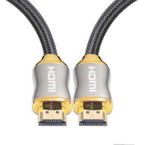 Pour HDMI 2.1 1m HD 8K PS4 Cable 4K2K 144Hz Projector Notebook Set-Top Box Cable (Golden) SH001A540-20