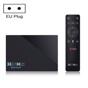 H96 Max 8 Go + 128 Go 8K Smart TV BOX Android 11.0 Lecteur multimédia avec télécommande, Type de prise : prise UE SH710170-20