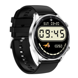 AK32 1,36 pouce IPS Tactile Scred Smart Watch, support Bluetooth Call / Blood Oxygin Survering, Style: Silicone Watch Band (Silver Black) SH801C1735-20