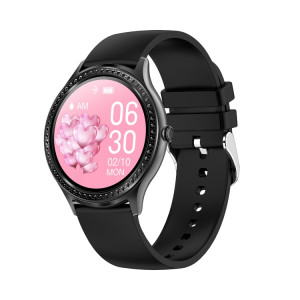 AK35 1,32 pouce IPS Color Screen Smart Watch, Soutenir la surveillance du sommeil / Surveillance de l'oxygène sanguin (bande de montre en silicone noir) SH301B796-20