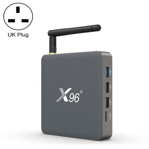X96 X6 8K Smart TV Box Android 11.0 Média Player, RK3566 Quad Core Arm Cortex A55, RAM: 4 Go, ROM: 32 Go, Type de fiche: Plux britannique SH55031827-20