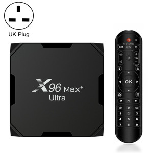 H96 MAX + Ultra 4 Go + 32 Go Amlogic S905X4 8K Smart TV Box Android 11.0 Player multimédia, Plug Type: UK Plug SH2504318-20