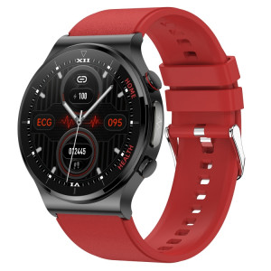 E300 Bracelet de montre en TPU à écran de 1,32 pouces Montre de santé intelligente Prend en charge la surveillance de la température corporelle, la surveillance ECG de la pression artérielle (rouge) SH901B1505-20