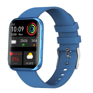 La montre intelligente à écran carré GX08 de 1,69 pouces prend en charge la détection de la fréquence cardiaque, la détection de la pression artérielle, la détection de l'oxygène sanguin (bleu) SH801D1871-20