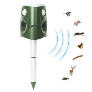 SJZ026 Répulsif pour animaux d'extérieur à énergie solaire ultrasonique à 360 degrés SH3150406-20