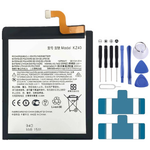 Remplacement de batterie Li-polymère KZ40 3600 mAh pour Motorola Moto Z4, Remarque importante : pour les batteries au lithium, seuls des moyens d'expédition sécurisés vers l'Union européenne (27 pays), le SH8725494-20