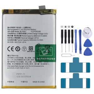 Remplacement de la batterie Li-Polymère BLP851 5000 mAh pour OPPO A74 5G / A54 5G SH8850592-20