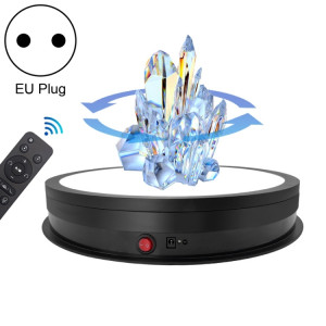 Platine tournante électrique de support d'affichage de lumière LED de 42cm, prise de courant: prise de l'UE (noire) SH502A249-20