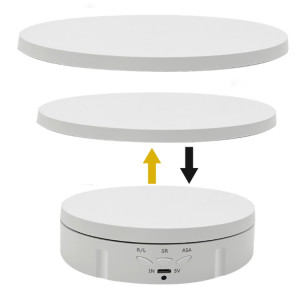 Présentoir rotatif électrique 3 en 1 (blanc) SH601B1317-20