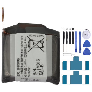 247mAh EB-BR830ABY Remplacement de batterie Li-Polymère pour Samsung Galaxy Watch Active 2 40mm SM-R835 SM-R830, Remarque importante : Pour les batteries au lithium, ne sécurisez que les moyens d'expédition vers SH4505554-20