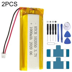 2 pièces de remplacement de batterie Li-polymère 102050 1000 mAh, Remarque importante : pour les batteries au lithium, seuls des moyens d'expédition sécurisés vers l'Union européenne (27 pays), le Royaume-Uni, SH660389-20