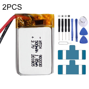 2 pièces de remplacement de batterie Li-polymère 902030 500 mAh, Remarque importante : pour les batteries au lithium, seuls des moyens d'expédition sécurisés vers l'Union européenne (27 pays), le Royaume-Uni, SH6604196-20